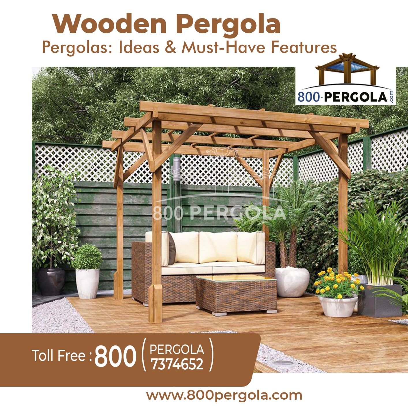 Wooden Pergolas Ideas and Must-Have Features