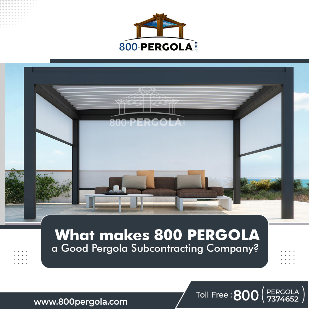 Are you confused with which company to subcontract for your client’s pergola construction? Or are you in shortage of time and need to get the pergolas constructed for your building projects? If yes, then 800 PERGOLA is the best pergola subcontractor in Dubai to get all types of pergolas constructed in a short turnover of time with utmost uniqueness and elegance. Get connected with us today and satisfy your client’s pergola dreams without making a splurge on your budget.