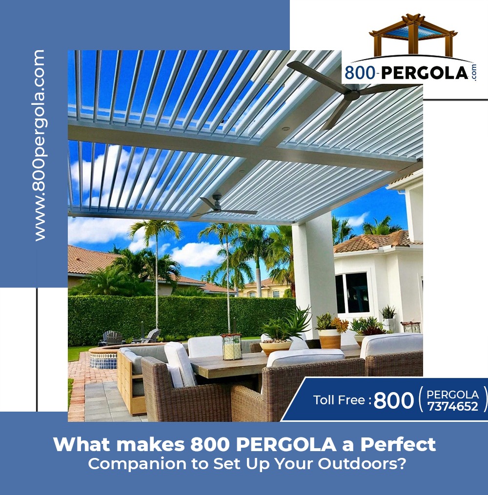 The 800 PERGOLA company is obviously a versatile company with expertise in building all kinds of pergolas. Moreover, they provide renovation and maintenance services to keep your pergolas beautiful, long-lasting, and durable. Also, this pergolas company will help you beautify your pergolas' interiors with a vast collection of draperies, curtains, and glass decors.