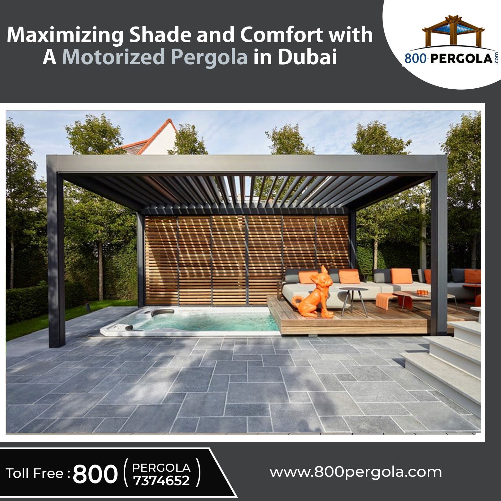 Maximizing Shade and Comfort with a Motorized Pergola in Dubai
