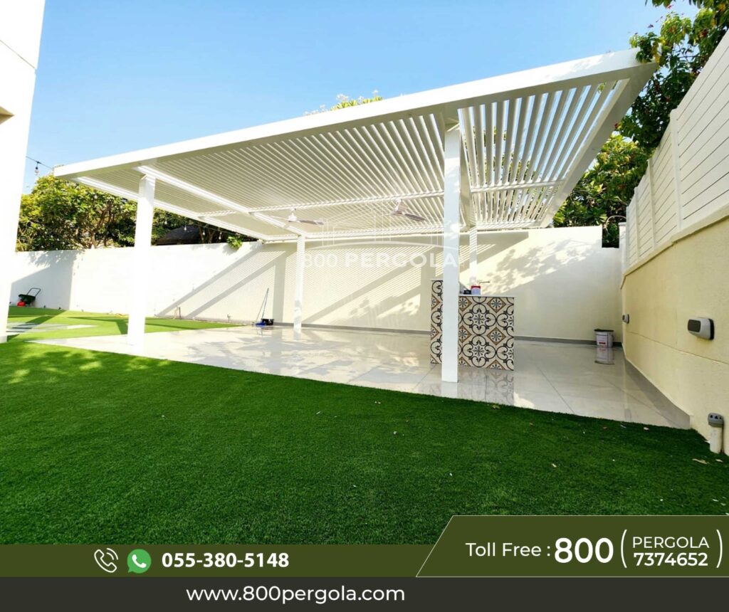 Aluminium-Pergola-At-Savanah-Arabian Ranches