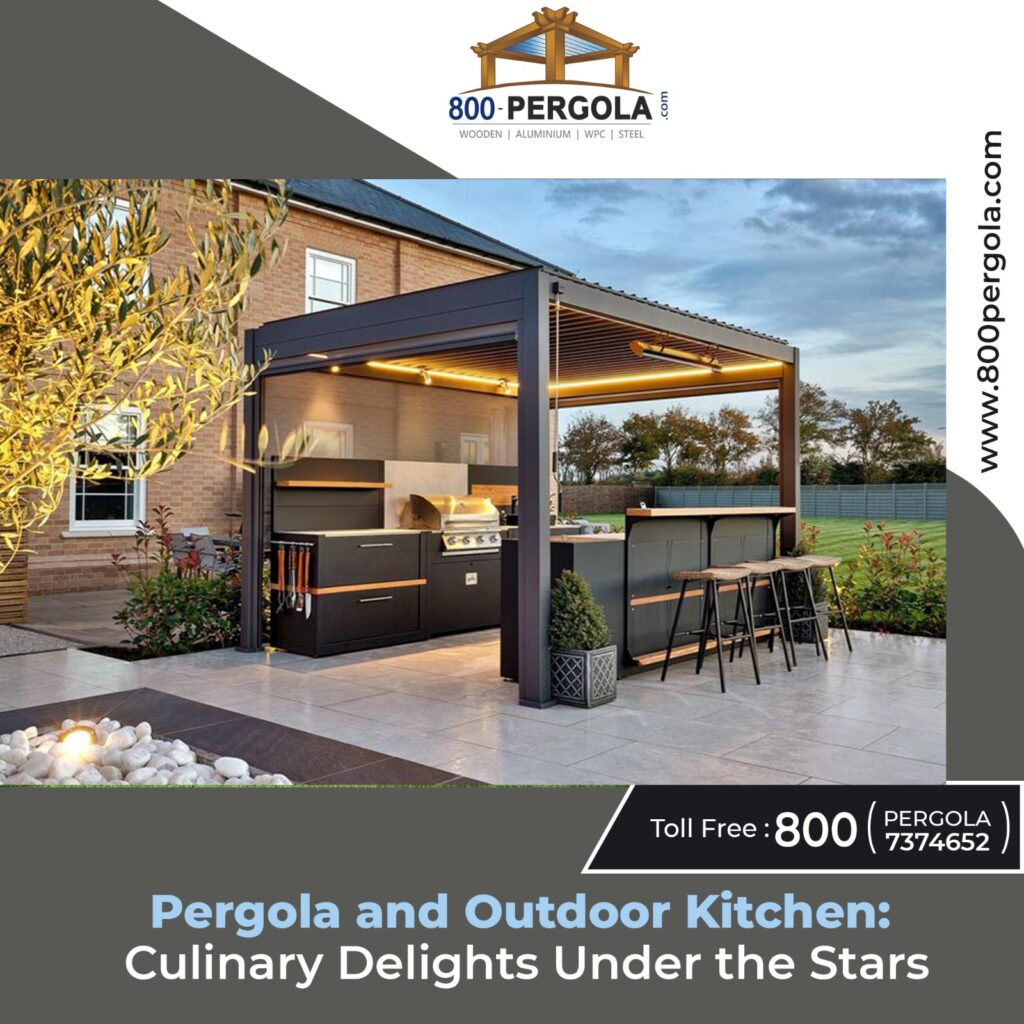 Discover culinary perfection beneath the stars with our guide to outdoor kitchen integration with pergolas. Elevate your outdoor dining experience with the expertise of 800Pergola today!