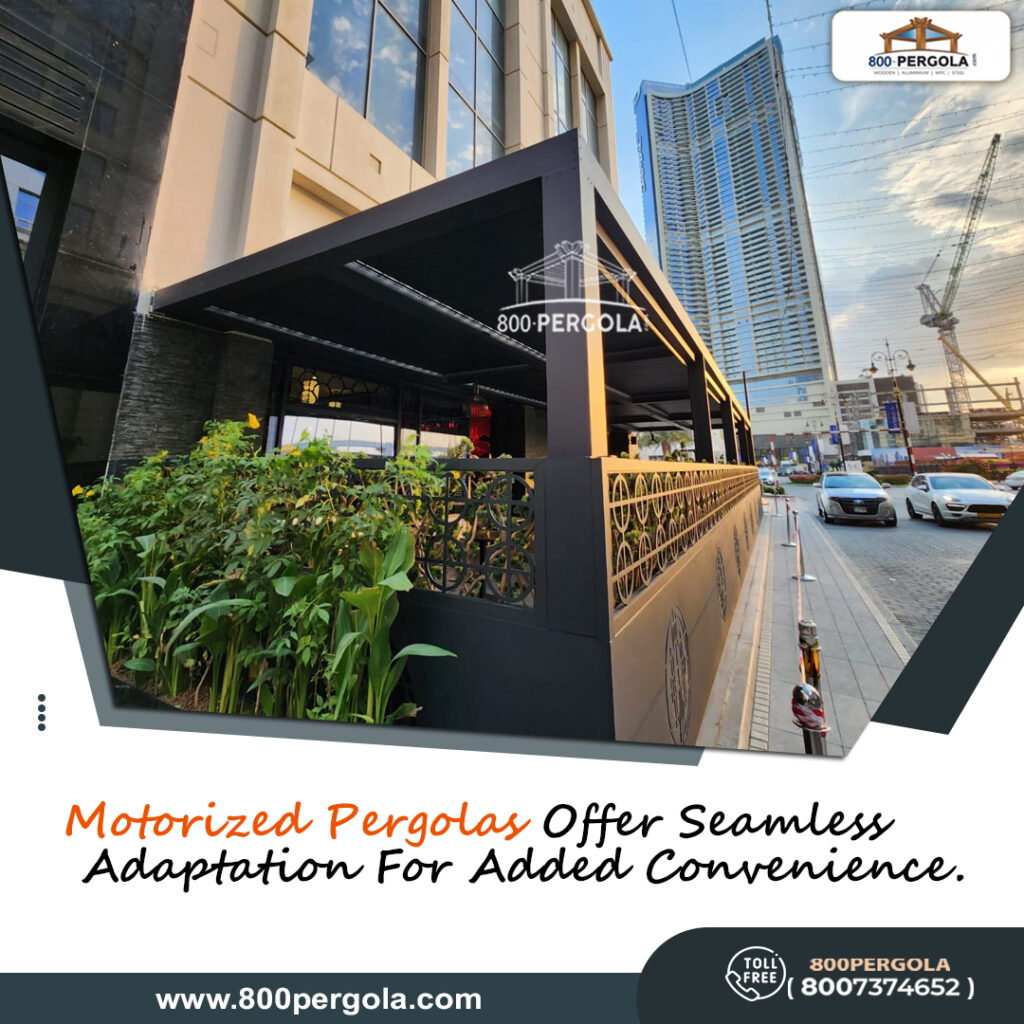 Discover how motorized pergolas are transforming outdoor spaces in Dubai with advanced technology and luxurious living. Explore the benefits with 800Pergola today.