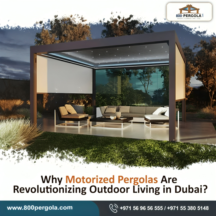 Discover how 800Pergola's motorized pergolas are transforming outdoor living in Dubai with style, adaptability, and smart features for year-round comfort!