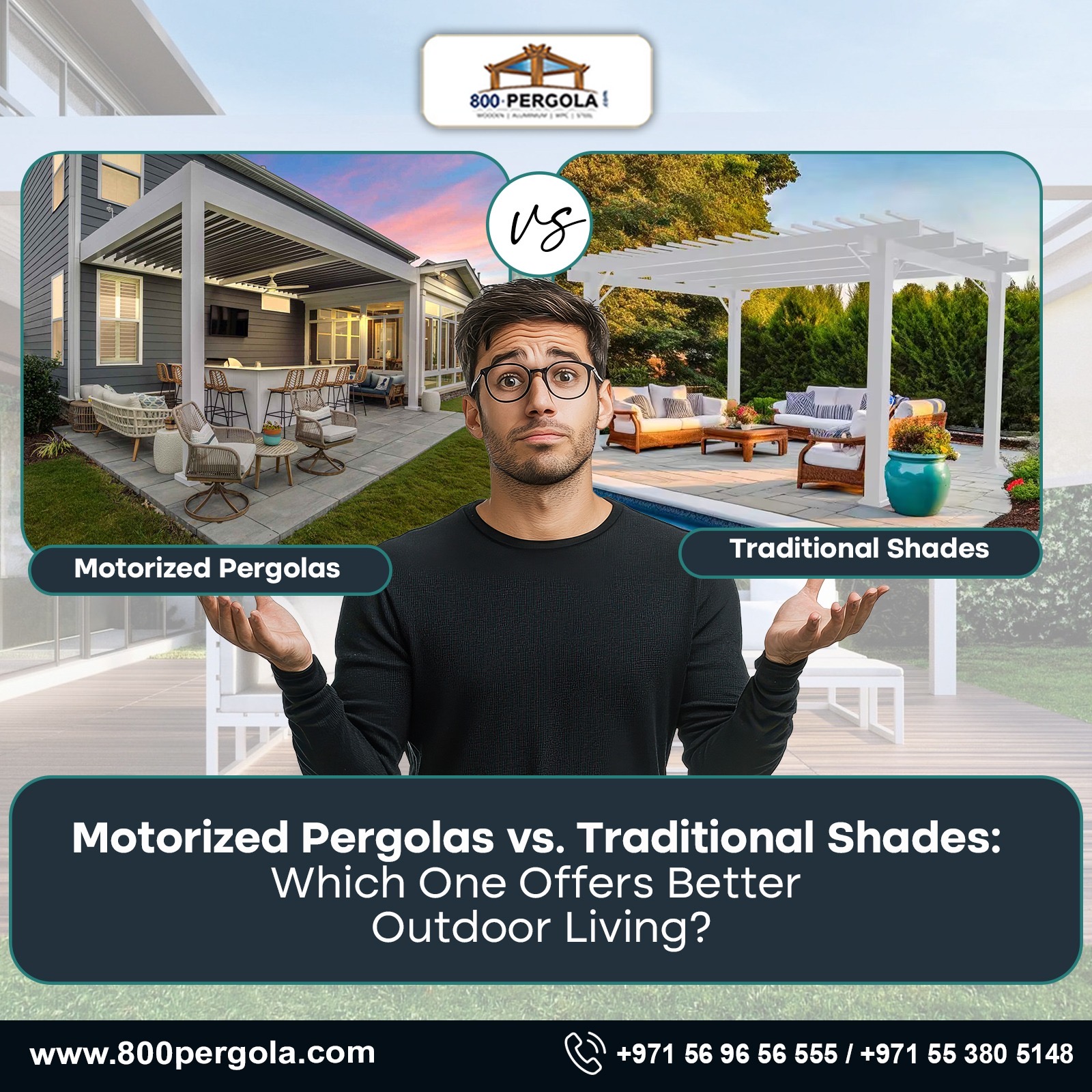 Motorized pergolas vs. traditional shades—discover which offers better outdoor living in the UAE. Explore flexibility, durability & smart tech advantages.
