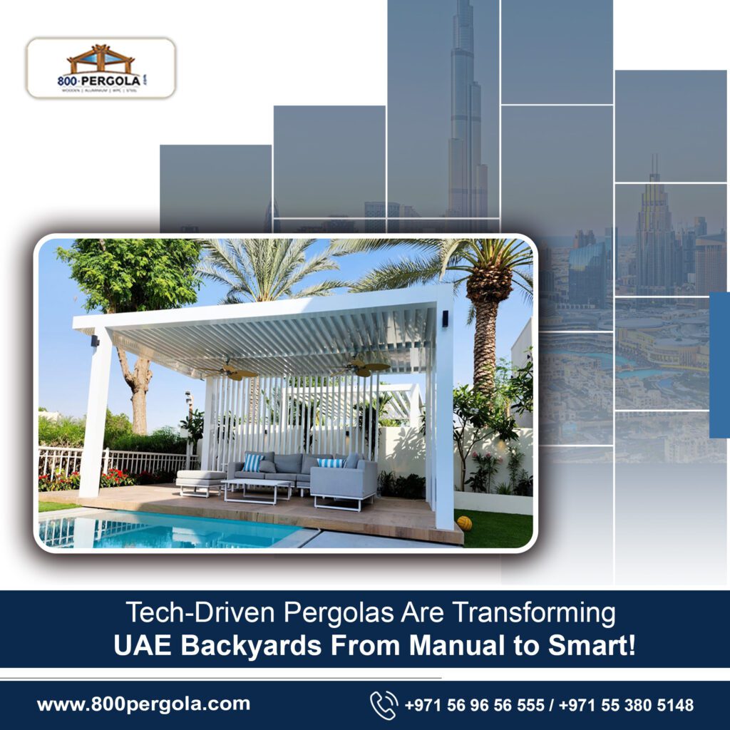 Upgrade your outdoor space with a smart louvered pergola! Discover how tech-driven pergolas are revolutionizing UAE backyards. Read more!