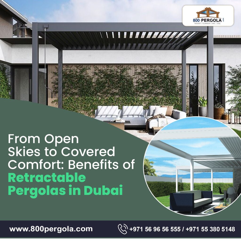 Explore how retractable pergolas are transforming Dubai’s outdoor living. Enjoy flexible shade, UV protection, and modern design for homes, cafés, and resorts.