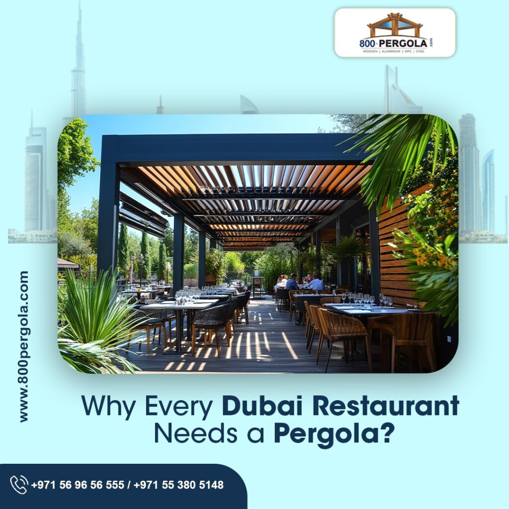Discover why every Dubai restaurant needs a pergola to boost ambiance, comfort, and customer experience. Learn the benefits and get inspired for your own space.