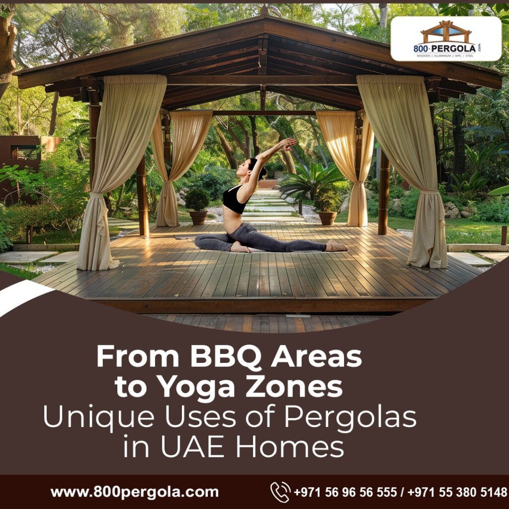 Explore unique uses of pergolas in UAE homes—from BBQ areas to yoga zones. Discover how custom pergolas in Dubai enhance outdoor living and add long-term value.
