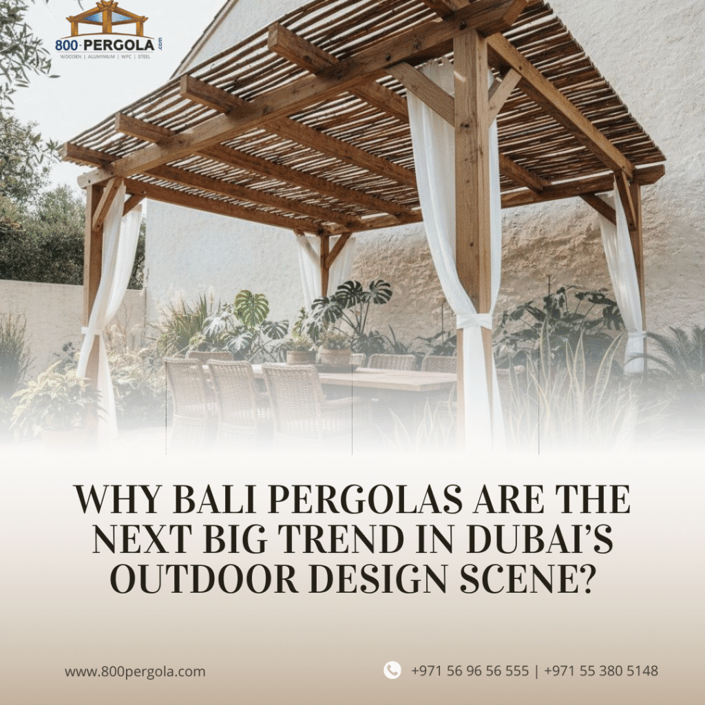 Discover why Bali Pergolas are transforming Dubaiās outdoor spaces. Explore their tropical charm, durability, and luxury appeal for villas, resorts, and rooftops.