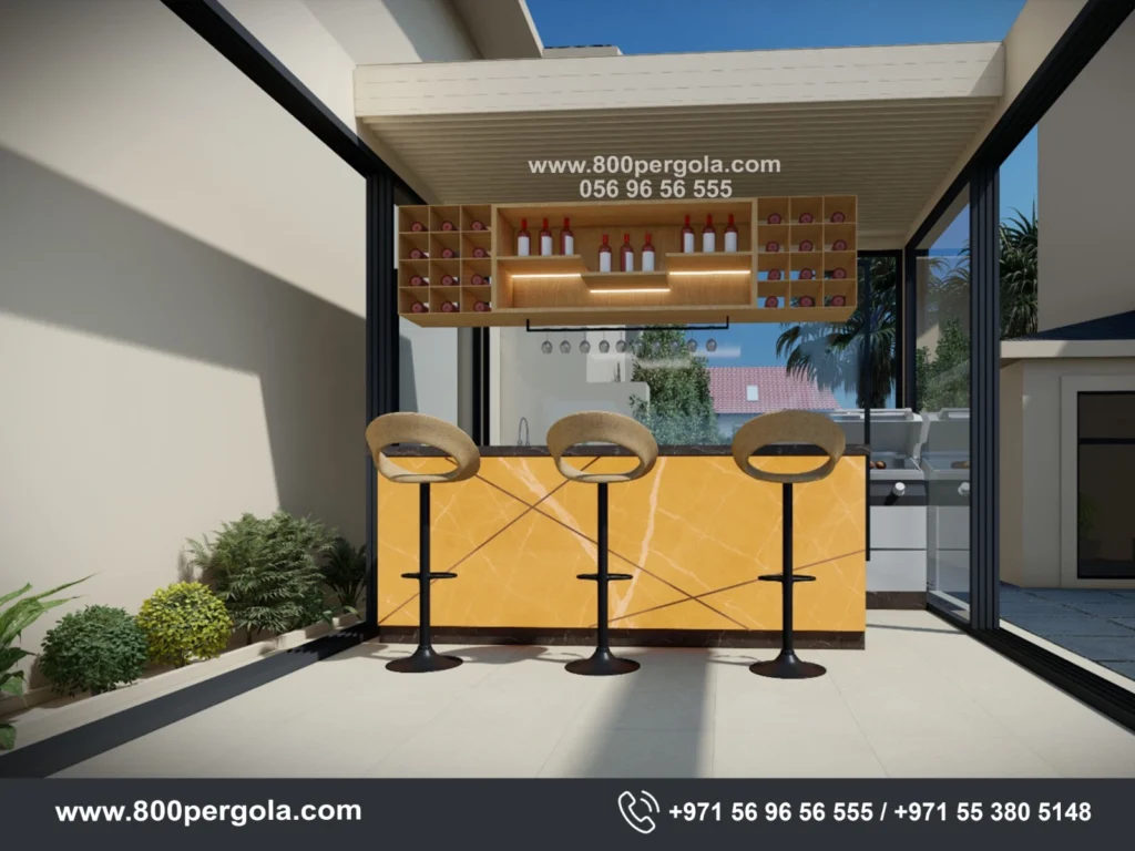 Bio-Climatic Pergola designed for a client’s BBQ & Bar area—a perfect blend of functionality, comfort, and modern luxury. Dubai