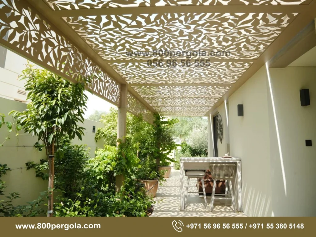 CNC Cut Pergola at Tilal Al Ghaf