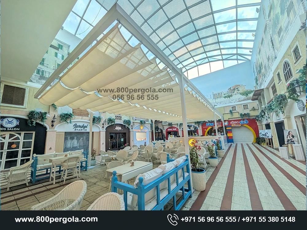 Motorized Pergola at Mercato Mall