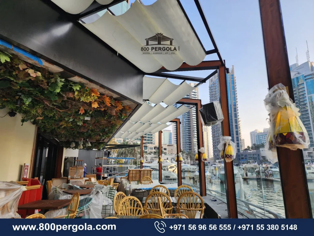 Retractable Pergola in Marina