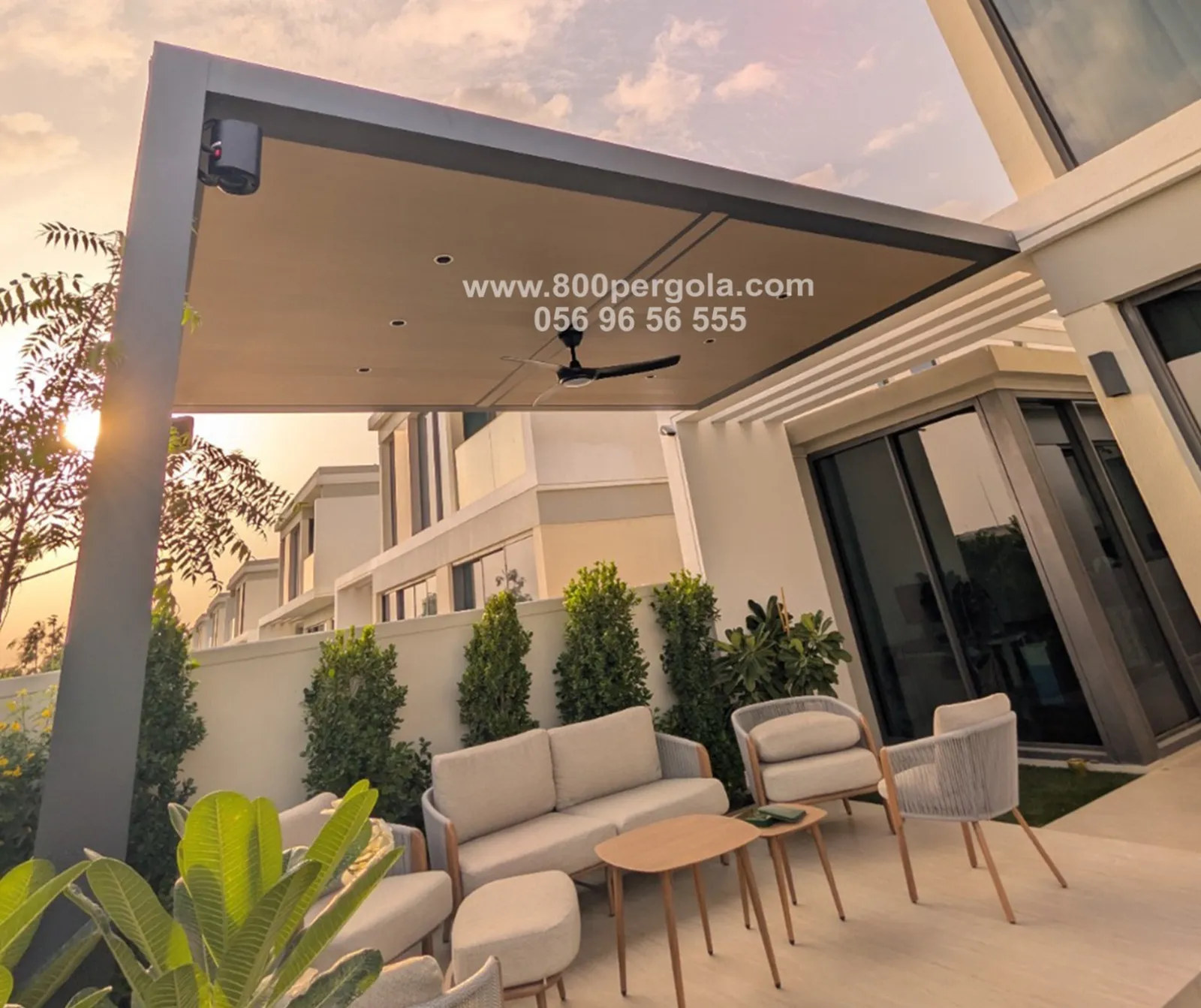 A-thoughtfully-crafted-covered-roof-pergola-completed-for-our-client-at-Harmony–Tilal-Al-Ghaf-Designed-to-blend-seamlessly-with-the-villa’s-architecture-it-offers-a-comfortable-outdoor-setting-for-unwinding-hosting-and-everyday-family-time-with-dependable-shade-throughout-the-year
