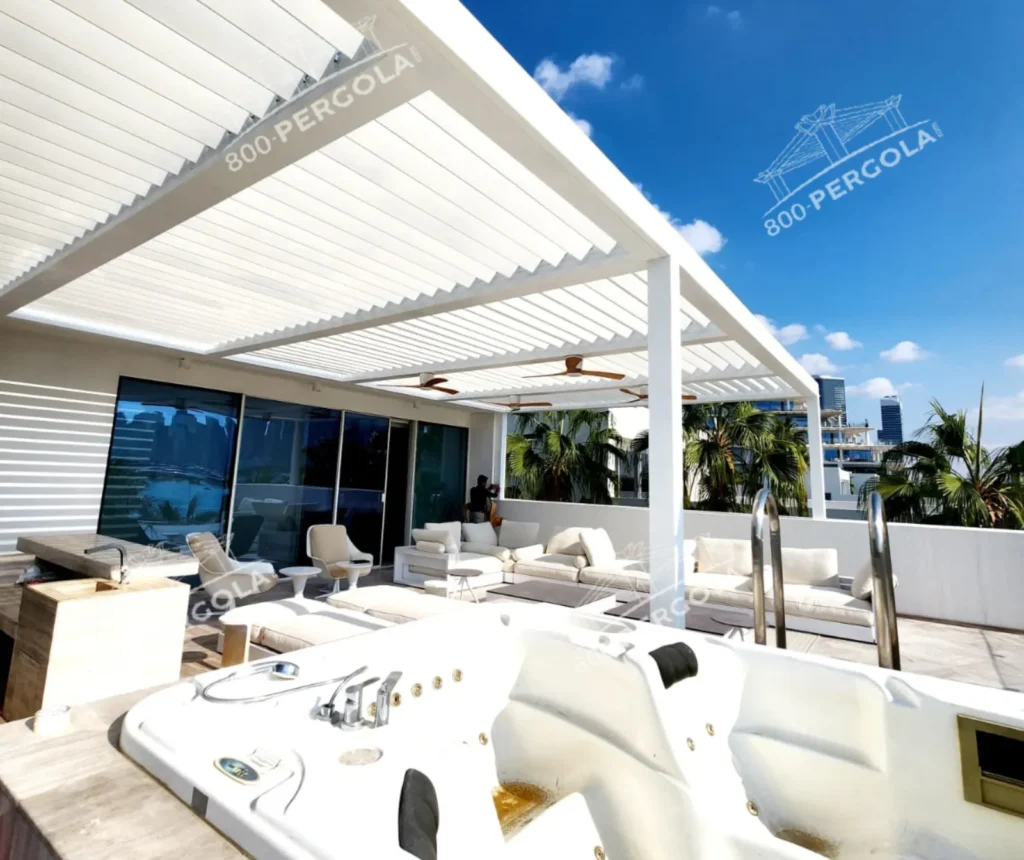 Motorized-Pergola-in -Palm-Jumeirah