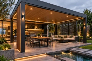 Covered Roof Pergola Solutions Dubai | 800 Pergola