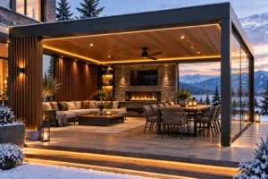 Covered Roof Pergola Solutions Dubai | 800 Pergola