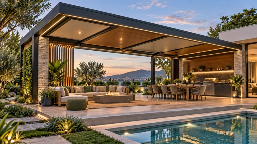 Covered Roof Pergola| Solid & Insulated Patio Roofs