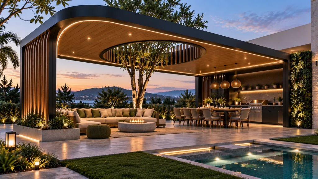 Custom Pergola Design Trends Dubai 2026 | Modern Villa Styles