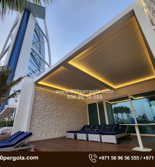 Motorized pergola in Burj Al Arab